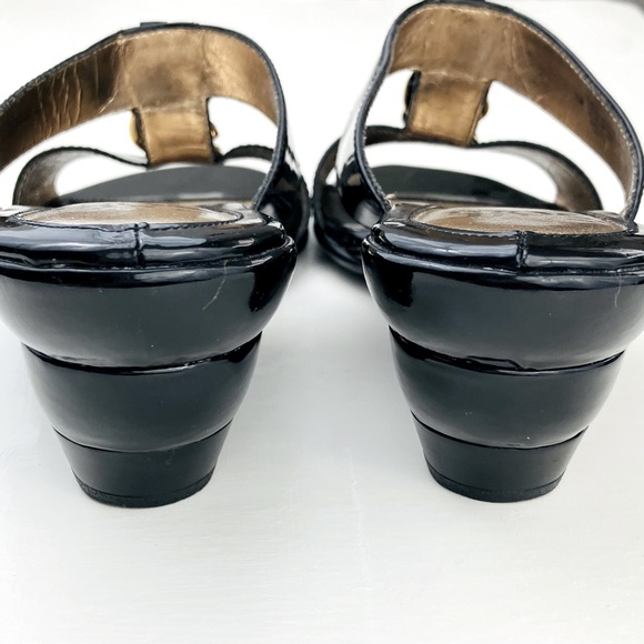 Sofft Patent Leather Wedge Sandals - Picture 6 of 7